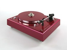 Restored Thorens TD145 Turntable Raspberry Metallic With Auto Shut Off
