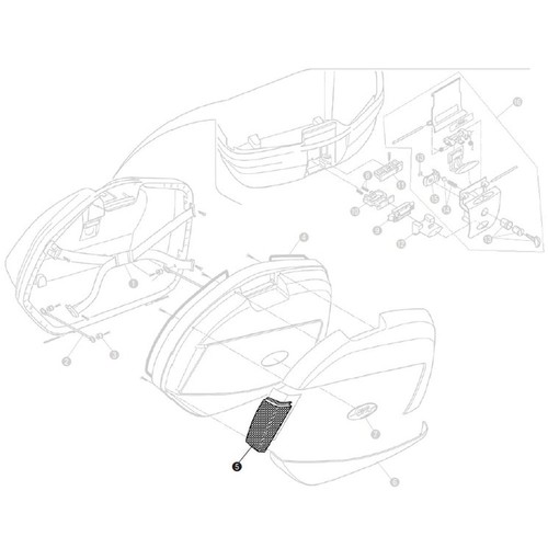 Givi luggage strap bracket - strap,