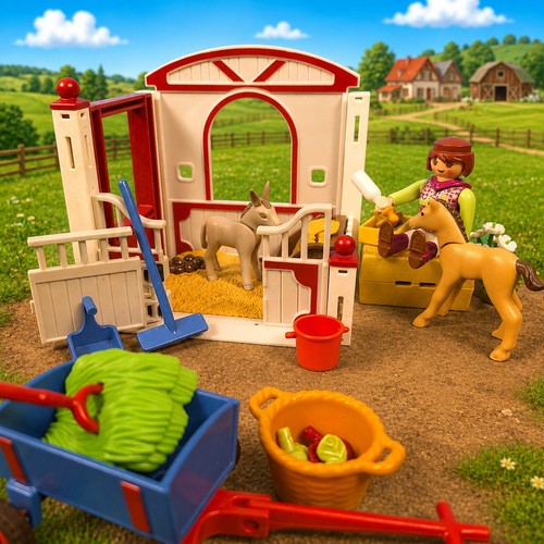 Playmobil horse stable set - stable,