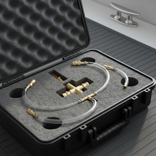 Boat steering bleed kit - boat, brass