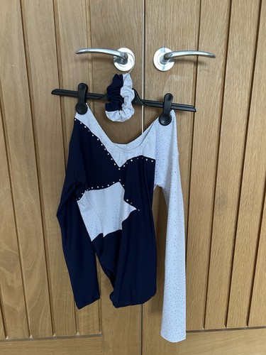 Girls navy white gymnastics - girls,