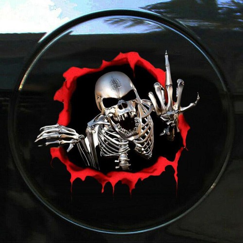 Metal skeleton skull car - 3d,