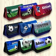 Personalised Pencil Case Football Girls Boys Stationary Kids School Bag 5