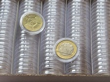 100 x Round  Coin Boxes