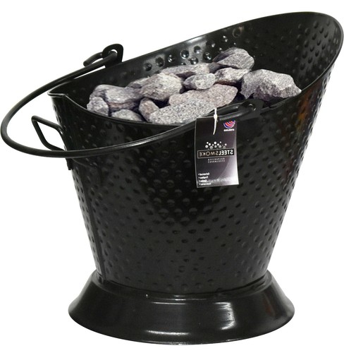 Vintage hammered black coal - hammered,