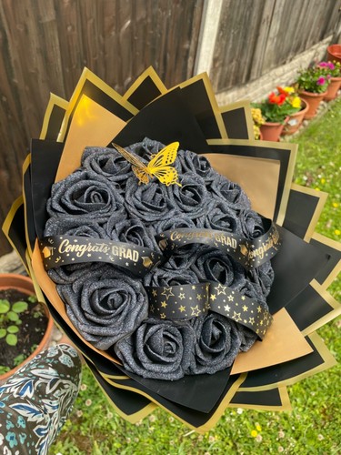 Black glitter graduation gift - graduation,