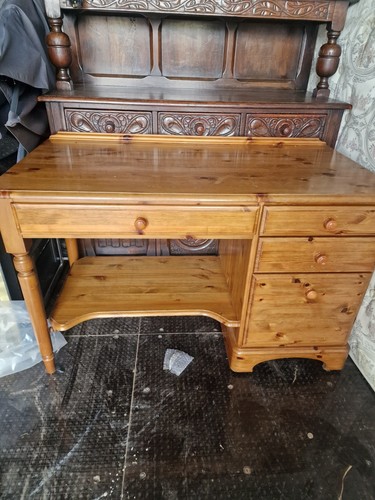 Solid pine desk - solid,