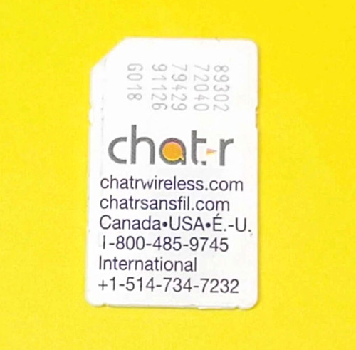 Used chatr hspa sim - chatr,