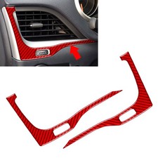 Red Dashboard Side Air Vent