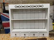 Solid Pine Wooden Dresser Shelves With Draws. Needs TLC 96,5 X 83 X 21 Cm