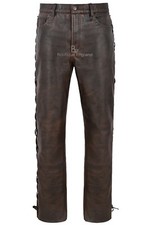 Men's Biker Leather Trouser