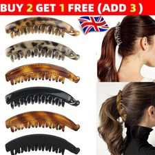 Women's Long Banana Clip Hairpin Clips Catch Ponytail Hair Accessories Girls
