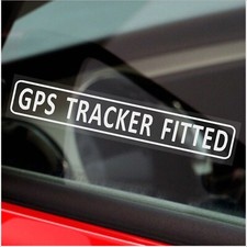 5 x GPS Stickers Tracker Fitted Warning Security Signs Tracking Device Decals W