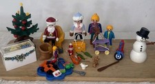 Playmobil Christmas Set Includes Tree Santa Snow Man Present Vintage