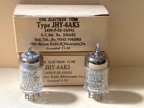 Hytron 6ak5 5654 jan mil - hytron, mil-spec