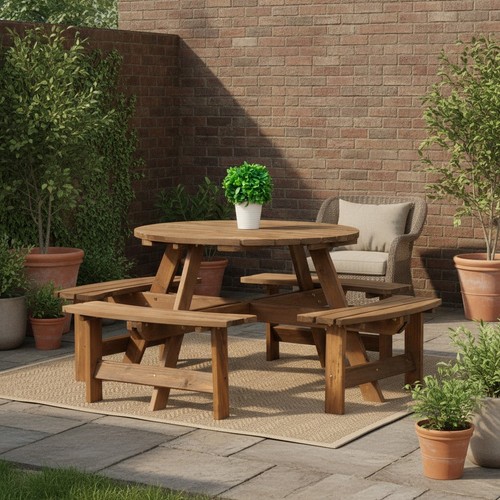 Woodland seater round - 8-seater,