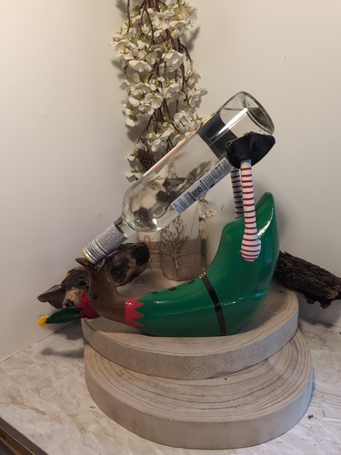 Wooden drunken elf duck - wooden,