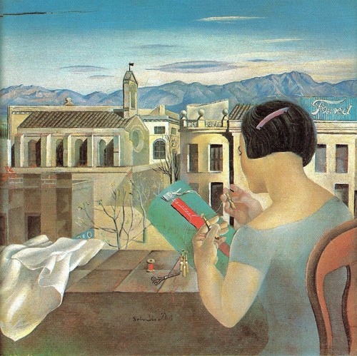 Salvador dali woman at the - dali,