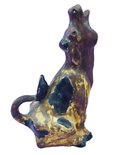 Pottery Mooing Cow Figurine