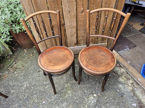 Pair antique bentwood - pair,