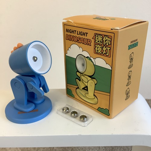 New boxed mini blue dinosaur - new,