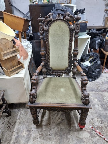 Renaissance hand carved - hand, throne