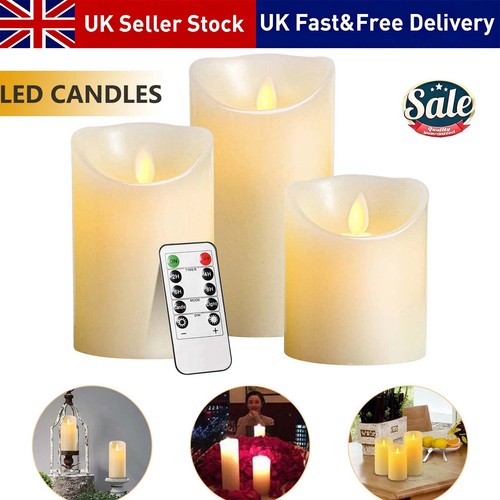 Set led flameless - flameless, pillar