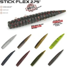 Molix Stick Flex 2.75" Perch Pike Zander Fishing Lures Soft Plastic Worms