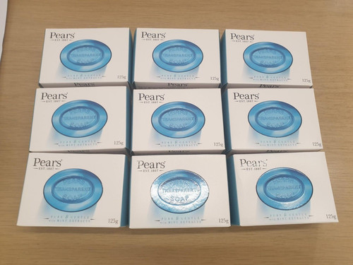 Pears transparent blue soap - pears,