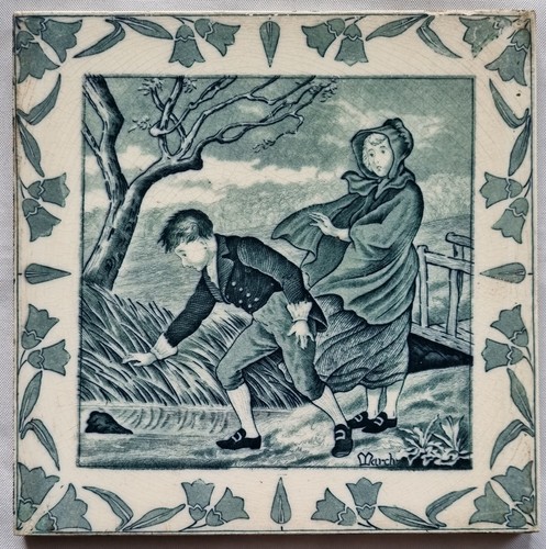 Josiah wedgwood tile old - tile.,