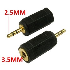 3.5mm Stereo Jack Socket to 2.5mm Stereo Jack Male Plug Adapter [007451]