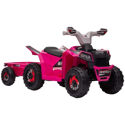 Homcom quad bike with back - quad,