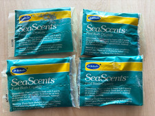 Vtg Dr Scholl's Sea Scents Foot Bath Crystals LOT of 4 Packs Sealed 1986 USA