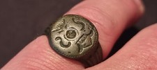 Roman bronze ring absolutely superb example beautiful patina found UK. LA25k