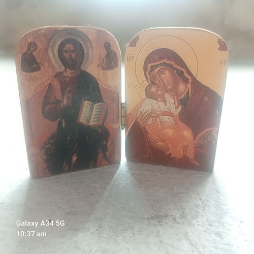 Greek orthodox wood - orthodox, diptych