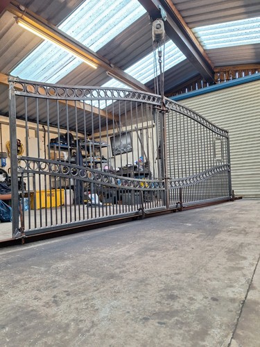 Wrought iron driveway gates - iron,