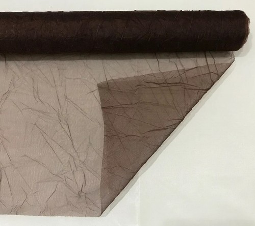 Chocolate organza metres x - 10,