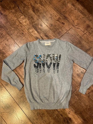 Sequin snow christmas jumper - sequin,