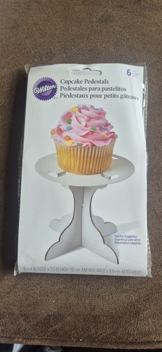 Pack white cardboard cupcake - 6,