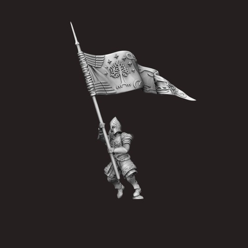 Minas tirith banner bearer - minas,