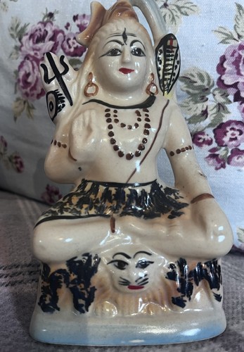Vintage lord shiva ceramic - lord,