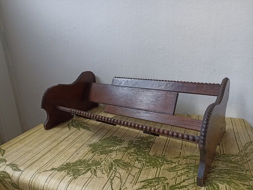 Antique oak expanding book