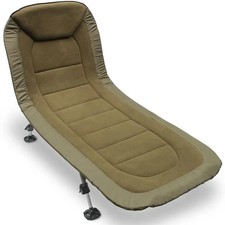 NGT XPR Carp Fishing Bed Chair 6 Leg Adjustable Recliner Fleece Lined Bedchair