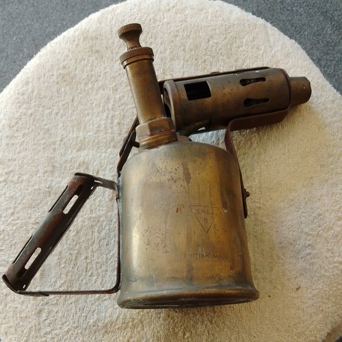 Vintage brass blow lamp - blow, sh