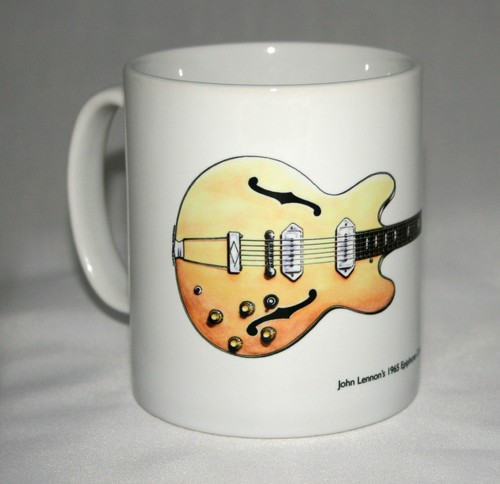 Guitar mug john lennon - guitar, mug.