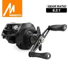 Baitcasting Reel For Bass Saltwater Fresh Reel 6.3:1 Max 8kg Drag 12+1 Bearing