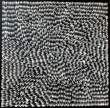 Roseanne Morton Petyar, Authentic Aboriginal Art.Size, 60 x 60cm. Medicine Leaf