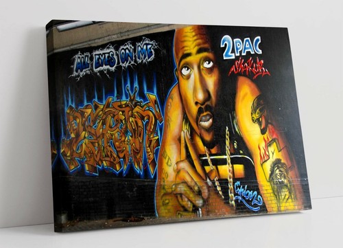 Tupac graffiti canvas wall - tupac,
