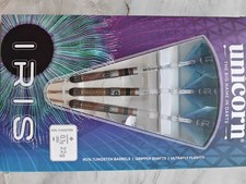 Unicorn Iris 22g Darts 90% Tungsten Steel Tip used nearly new 