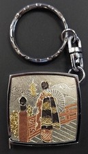 Japanese Chokin style Tape Measure/key ring! Original box!